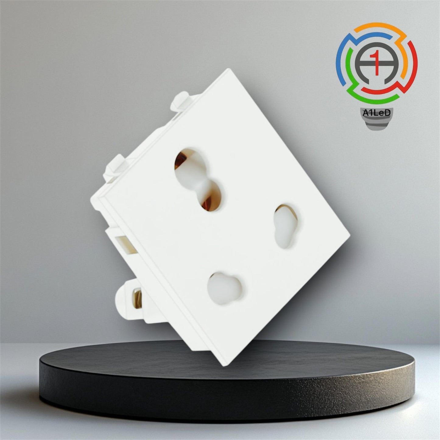 16A Modular 3-Pin Socket (Combo of 3) A1 LED