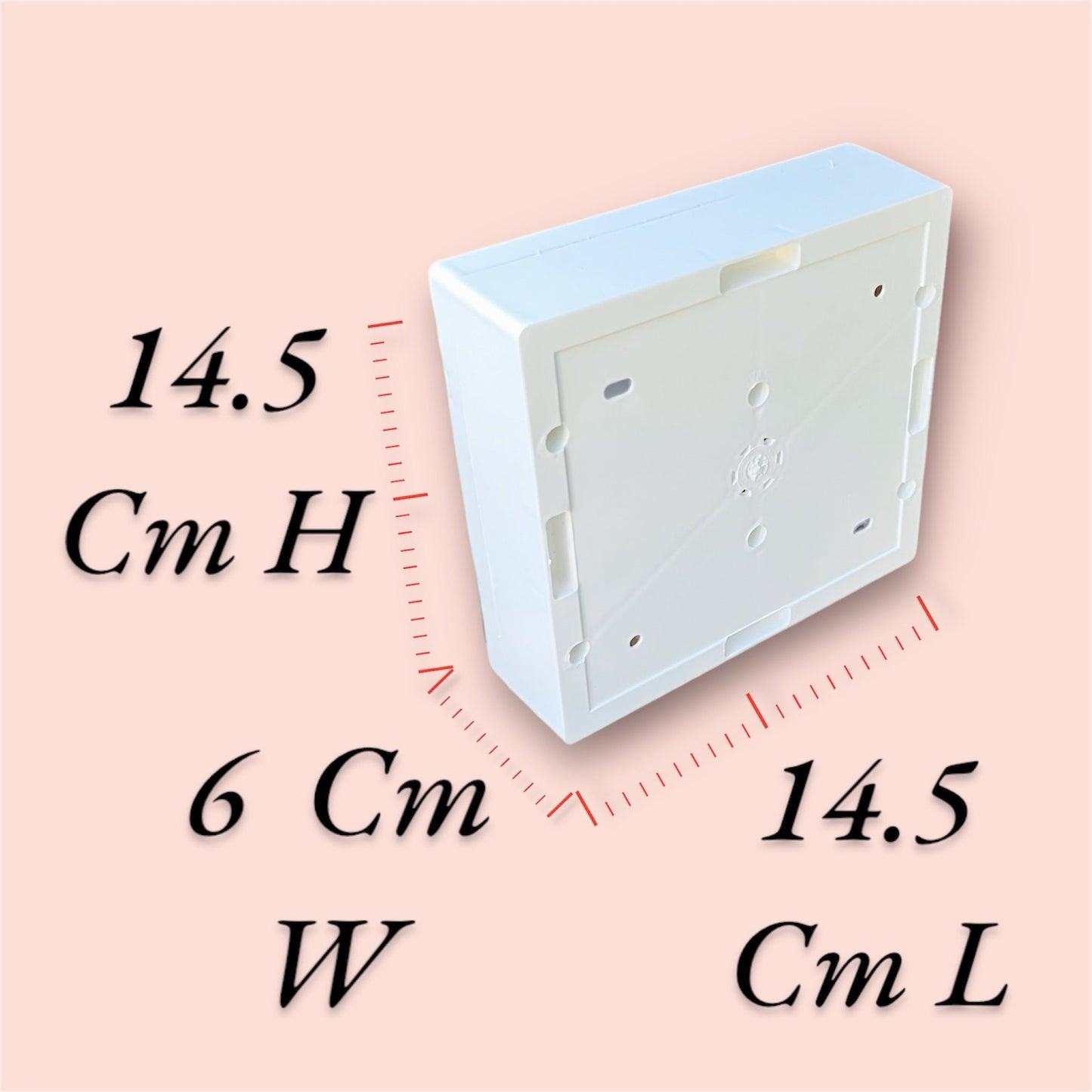 8 Modular Square Silver-Line Switch Board | 5 × 10A Rocker Switches, 1 Socket & Fan Regulator | Modular Electrical Panel for Home & Off A1 LED