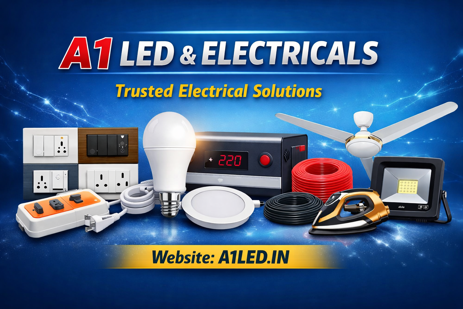 A1 LED - Modular Switch Boards & LED Lights | India