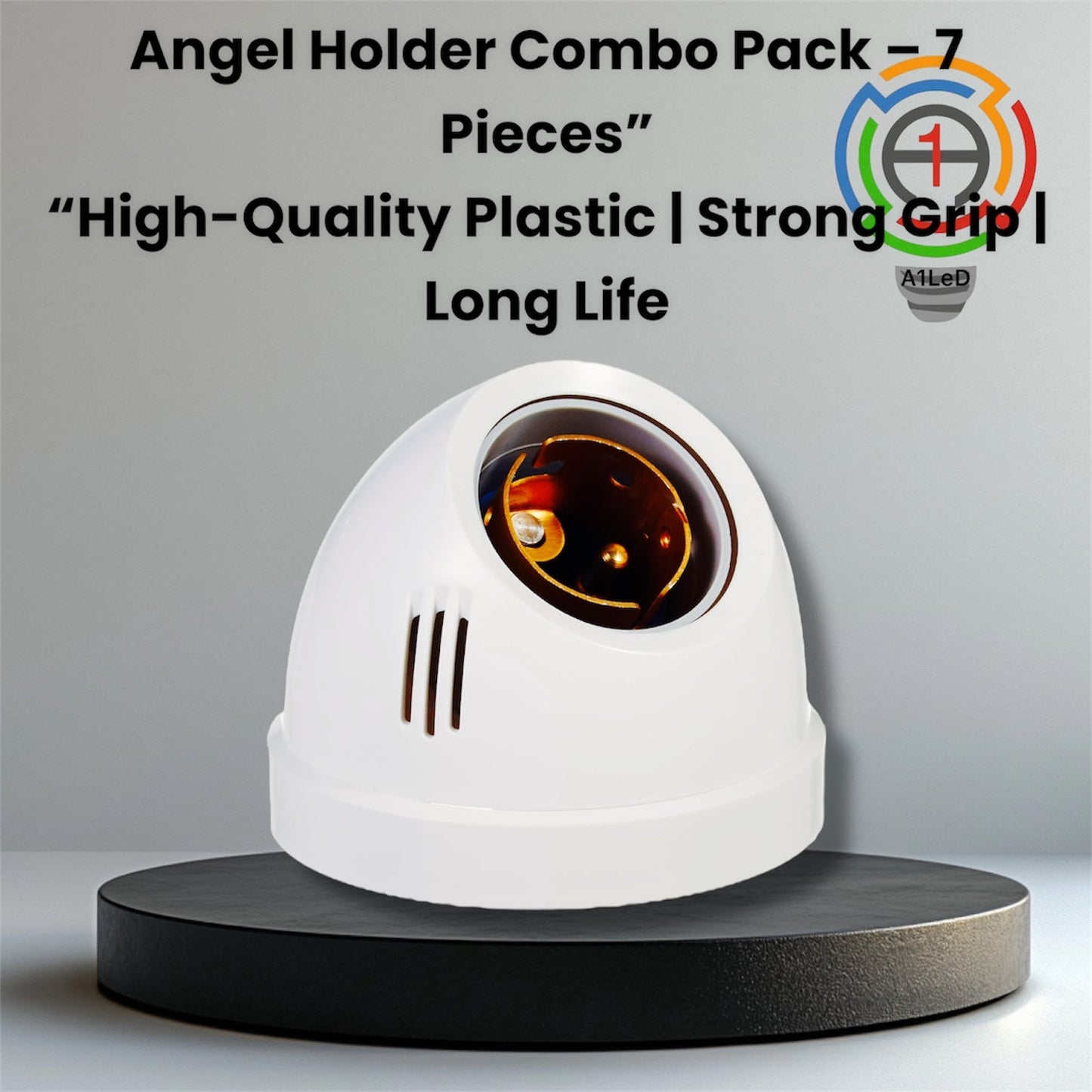 Angel Bulb Holder Set – 6 Pieces | B22 Base | Durable & Heat-Resistant | For Home, Office & Shops A1 LED