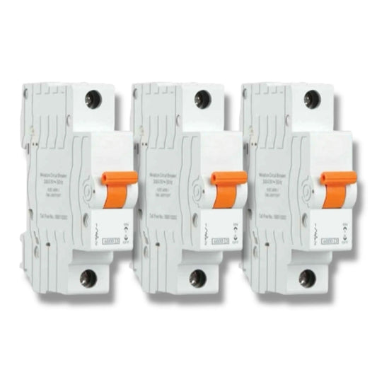 3 Piece Combo MCB 10A – High-Quality Miniature Circuit Breaker for Safety & Protection A1 LED