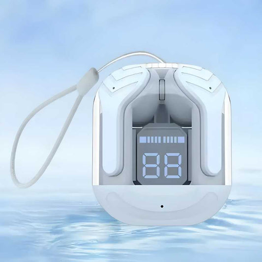 A1 LED Crystal Portable LED Display Professional Clear Sound Wireless Earbuds