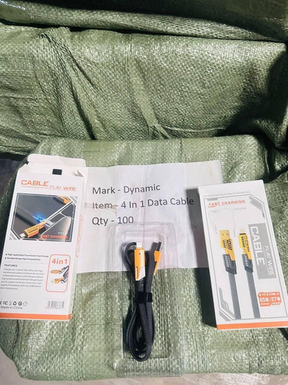 A1 LED USB C Cable Lightning Cable 4 in 1