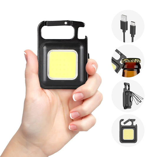Mini LED COB Flashlight , Keychain Light, 500 Lumen Rechargeable Flashlights a1-led-7995