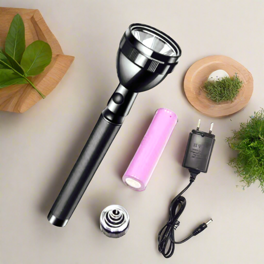 Rechargeable LED Portable Flashlight - Long Range, Waterproof with 2 Modes for Emergencies, Camping, Hiking & Searching A1 LED