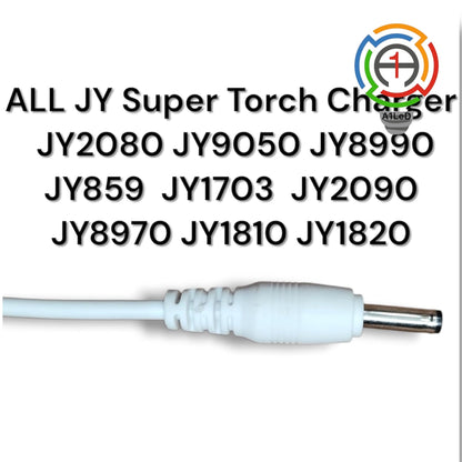 TurboCharge All JY Super Torch Charger – Compatible with JY2080, JY9050, JY8990, JY859, JY1703, JY2090, JY8970, JY1810, JY1820 A1 LED