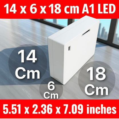 A1 LED 12 Module Silver Line Modular Switch Board with Fan Regulator & Power Socket | Pre-Wired White Panel for Home & Office A1 LED