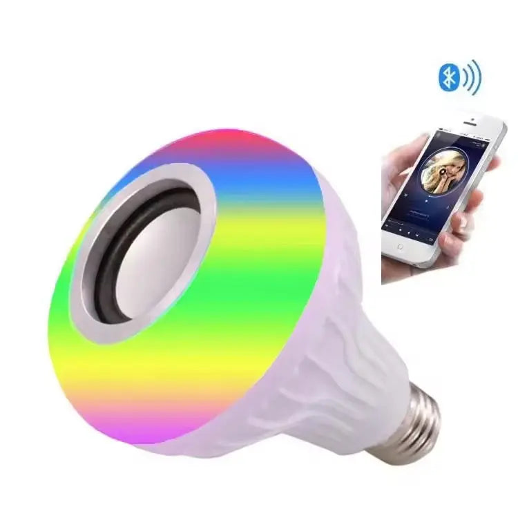 Bluetooth RGB LED Bulb with Built-in Speaker | Wireless Music Bulb | Smart App & Remote Control A1 LED