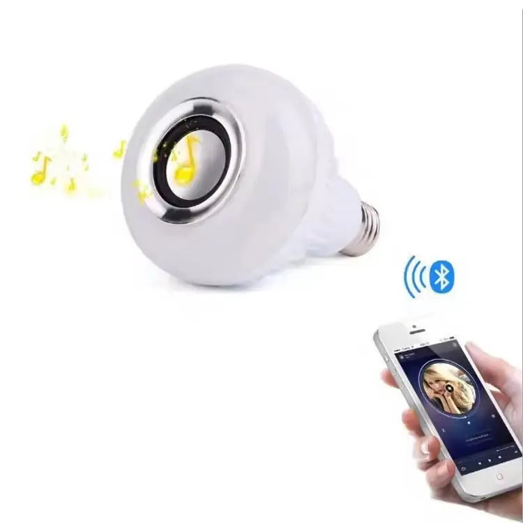 Bluetooth RGB LED Bulb with Built-in Speaker | Wireless Music Bulb | Smart App & Remote Control A1 LED