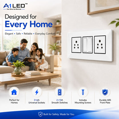 A1 LED 6 Modular Front Plate - Designed for Every Home