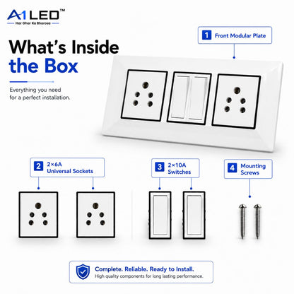 A1 LED 6 Modular Front Plate - What's Inside the Box